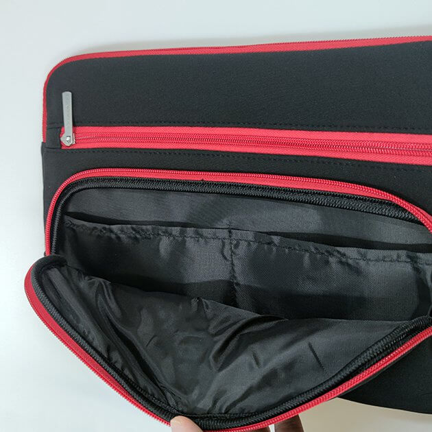 inside material of computer bag