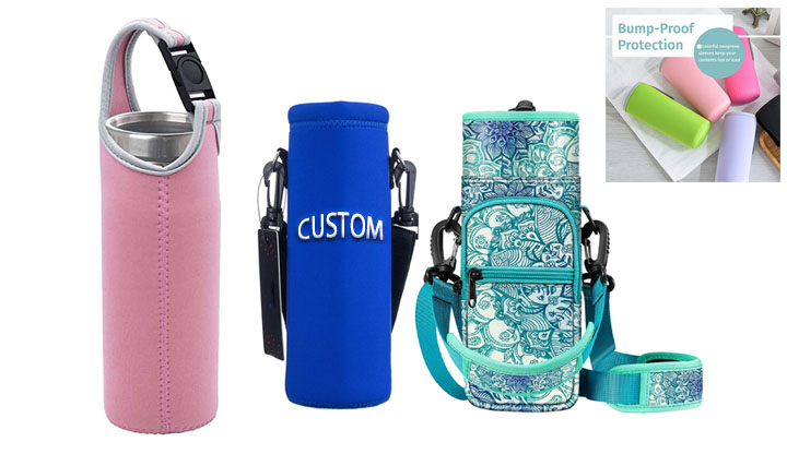 Water Bottle Cooler Sleeve, Custom Water Bottle Sleeve