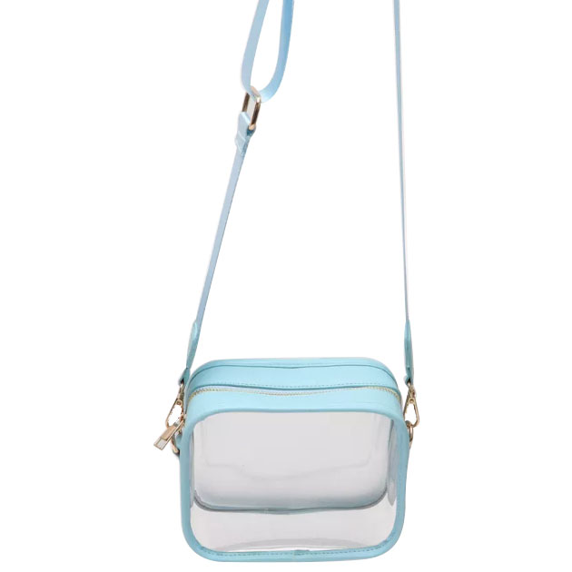 Custom clear messenger bag