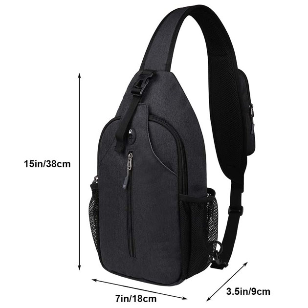 Custom men sling backpack